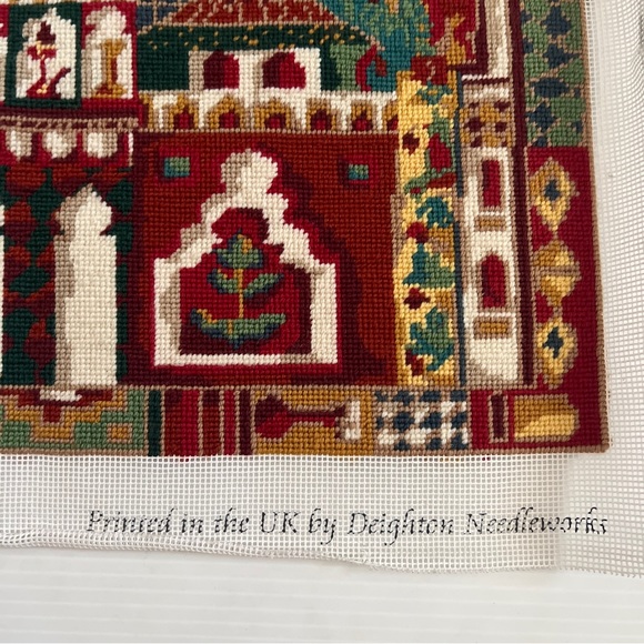 EHRMAN FAIZABAD Needlepoint Completed Finished Tapestry By Annabel Nelliet - Picture 3 of 16